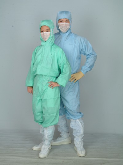 Bộ Quần Áo Phòng Sạch Dây Kéo Thẳng Liền Thân